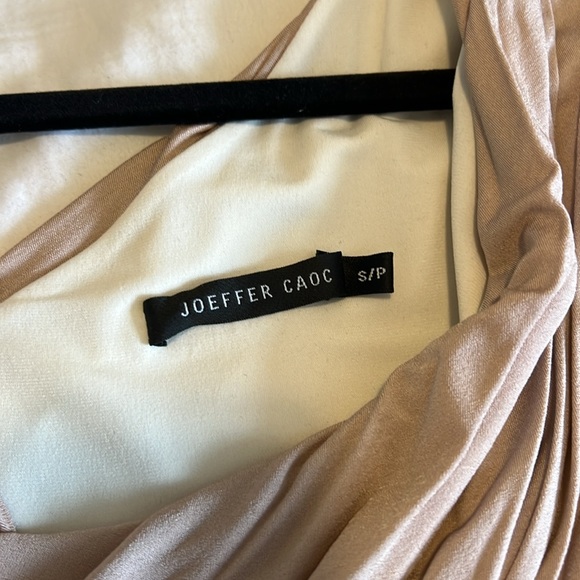 BLUSH & BLACK ONE SHOULDER DRESS - Picture 3 of 6